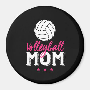 Volleyball Mom Proud Mother of Sports Player Son Magnet