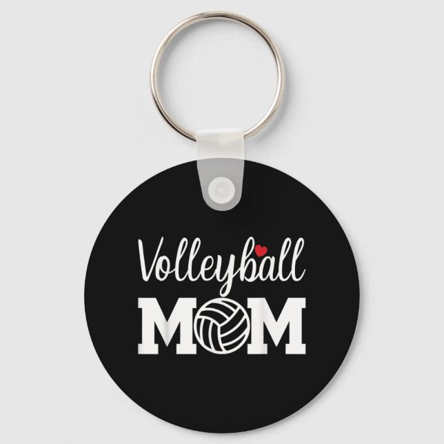 Volleyball Mum Cute Mum Life Volleyball Game Day C Key Ring (Front)