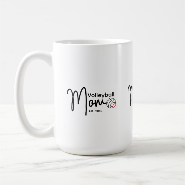 Volleyball mum Est. Coffee Mug (Left)