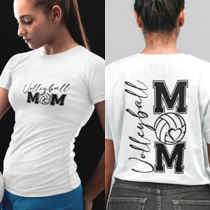 Volleyball Mum Front and Back Spirit Shirt
