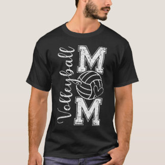Volleyball Mum Game Day Vibes Mothers Day T-Shirt