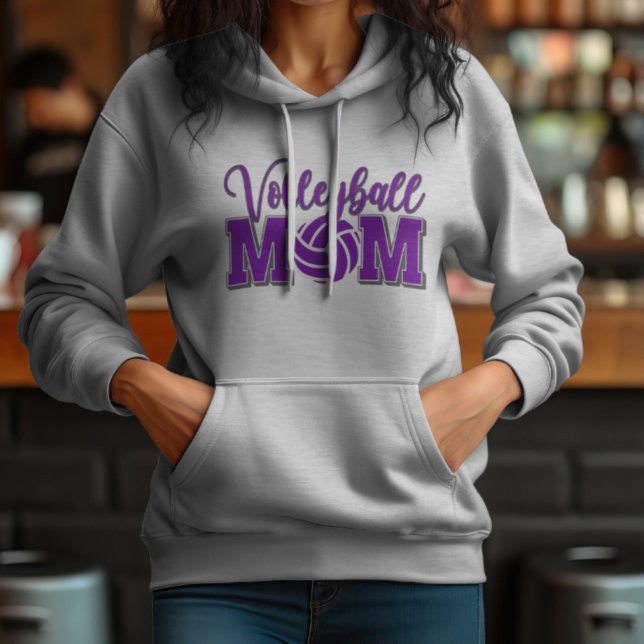 Volleyball Mum in Purple  Hoodie (Creator Uploaded)