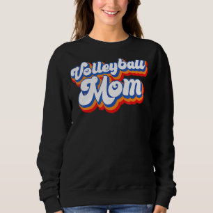 Volleyball Mum Leopard Ball Mum Mother's Day 5 Sweatshirt