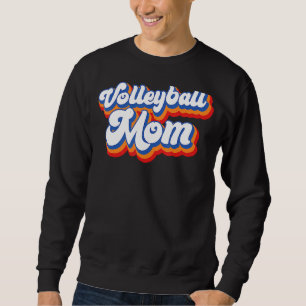Volleyball Mum Leopard Ball Mum Mother's Day Sweatshirt