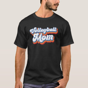 Volleyball Mum Leopard Funny Ball Mum Mother's Day T-Shirt