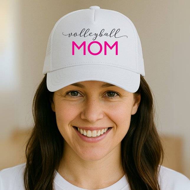Volleyball Mum Sporty Trucker Hat (Creator Uploaded)