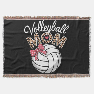 Volleyball Mum Throw Blanket