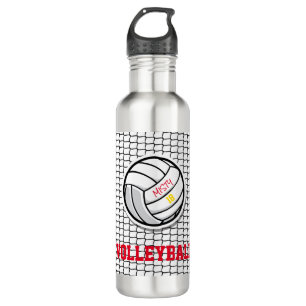 Volleyball Net Custom Player Name Number Ball 710 Ml Water Bottle