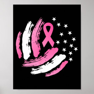 Volleyball nk Ribbon Breast Cancer Awareness Gift Poster