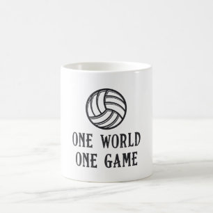 Volleyball One World One Game Volleyball Gift Coffee Mug
