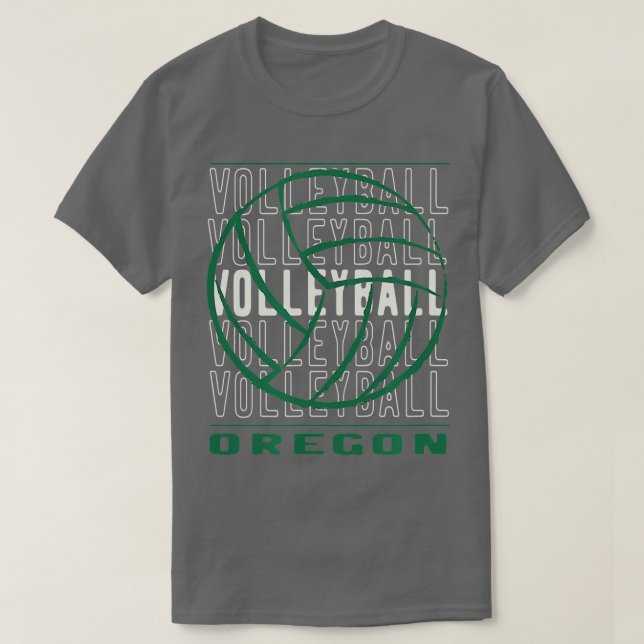 Volleyball Oregon  T-Shirt (Design Front)
