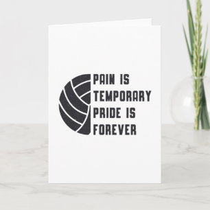 Volleyball Pain Is Temporary Beach Player Gift Card