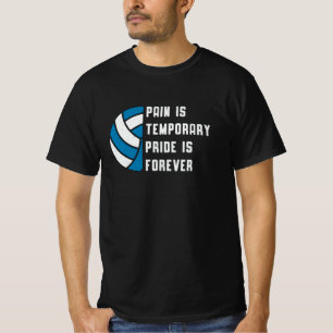 Volleyball Pain Is Temporary Beach Retro Player T-Shirt