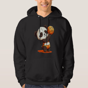 Volleyball Panda Panda Hugging A Volleyball Hoodie