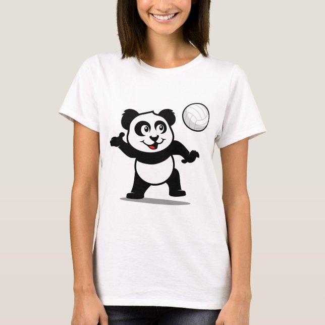 Volleyball Panda T-Shirt (Front)