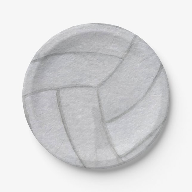 Volleyball Paper Plate (Front)