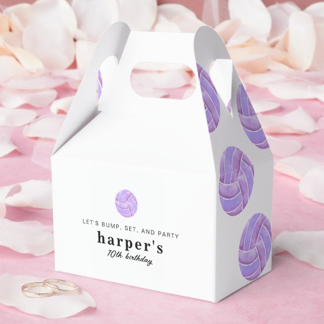 Volleyball Party Favour Boxes (Wedding)