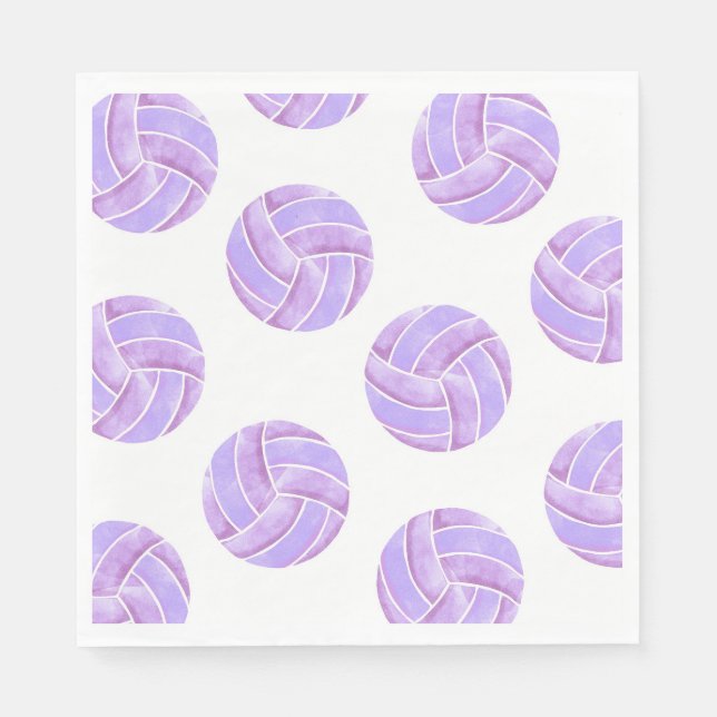 Volleyball Party Napkins (Front)