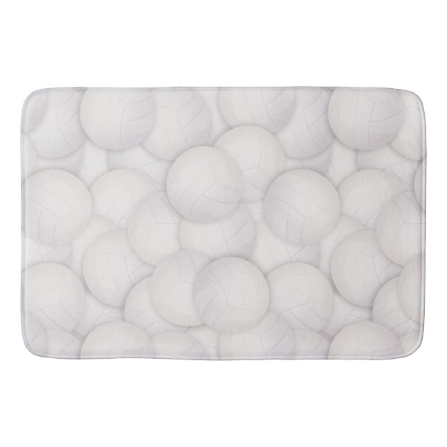 Volleyball Pattern Bath Mat (Front)