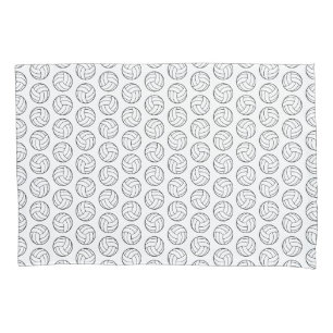 Volleyball Pattern Print CUSTOM BACKGROUND COLOR Pillowcase