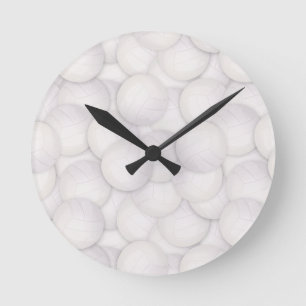 Volleyball Pattern Wall Clock