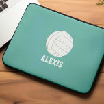 Volleyball Personalised Kids Laptop Sleeve<br><div class="desc">Personalised volleyball sports fan design.</div>