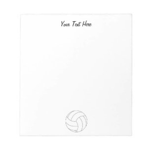 Volleyball Personalized  Notepad