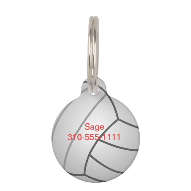 Volleyball Pet Tag (Front)