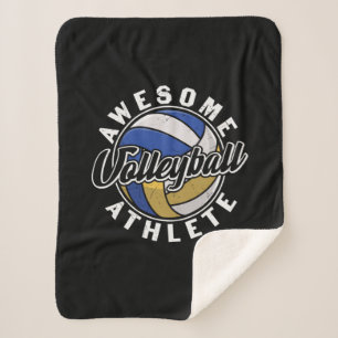 Volleyball Player Awesome Volleyball Sherpa Blanket