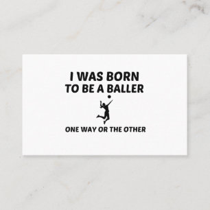 Volleyball player business card