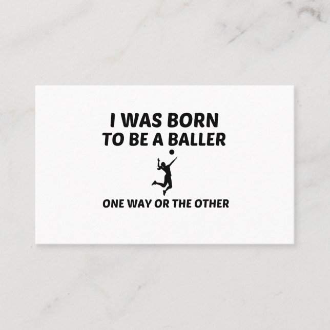 Volleyball player business card (Front)