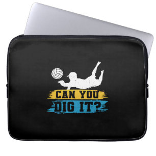 Volleyball Player Can You Dig It Laptop Sleeve