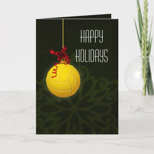 volleyball  player Christmas Cards (Front)