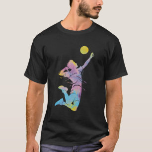 Volleyball Player Colorsplash Beach Volleyball T-Shirt