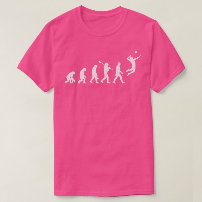 Volleyball Player Evolution Funny Volleyball Team  T-Shirt (Design Front)