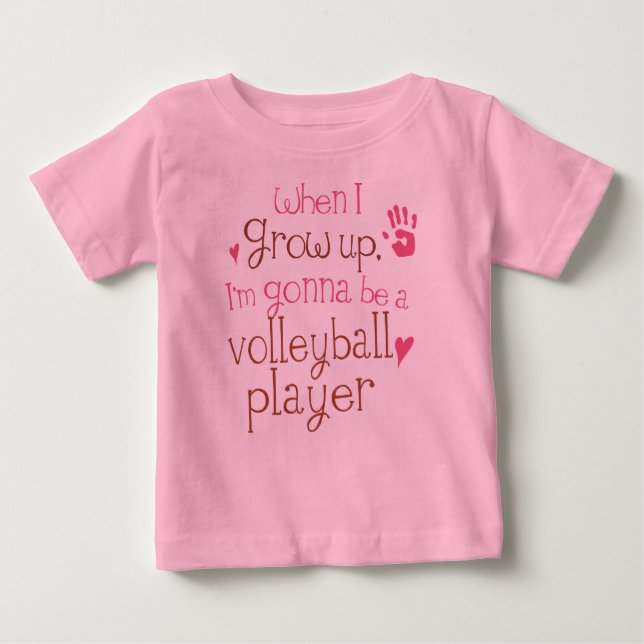 Volleyball Player (Future) Infant Baby T-Shirt (Front)