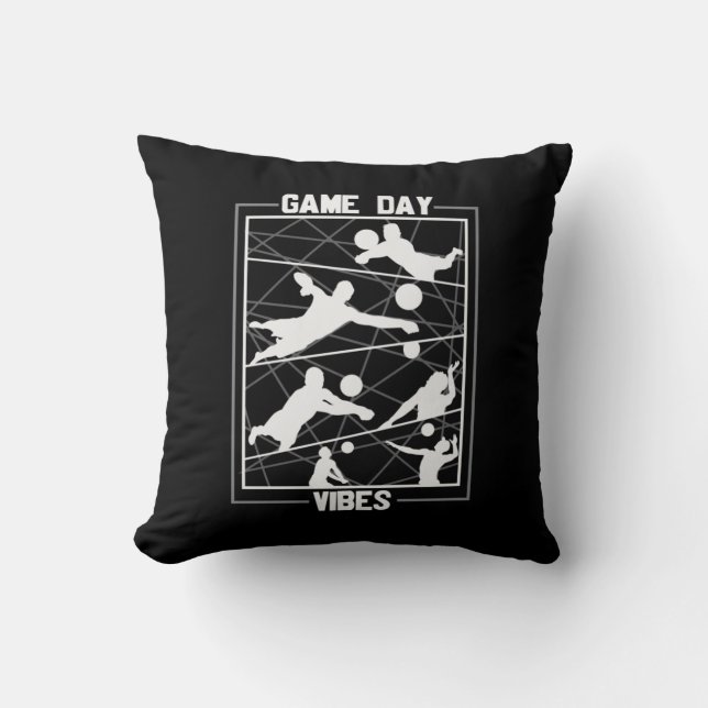 Volleyball Player | Game Day Vibes Cushion (Front)