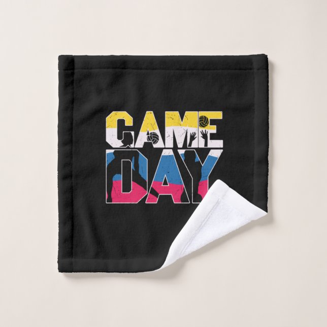 Volleyball Player | Game Day Volleyball Wash Cloth (Wash Cloth)