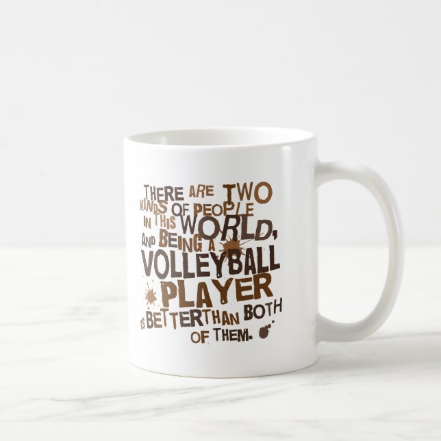 Volleyball Player Gift Coffee Mug (Right)