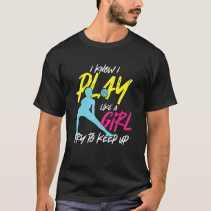 Volleyball Player Girl Coach Team Ball Sports Trai T-Shirt