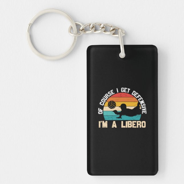 Volleyball Player | I Am A Libero Key Ring (Front)