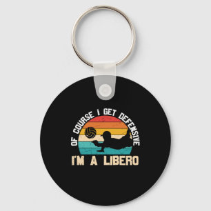 Volleyball Player I Am A Libero Key Ring