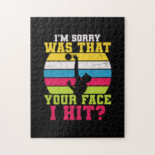 Volleyball Player   I Am Sorry Was That Your Face Jigsaw Puzzle