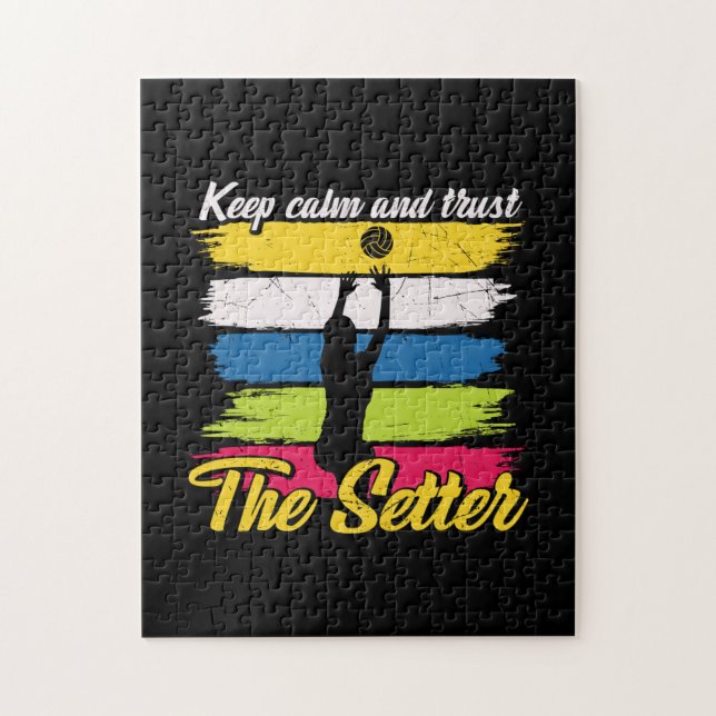 Volleyball Player | Keep Calm And Trust Jigsaw Puzzle (Vertical)