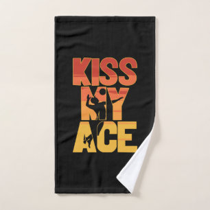 Volleyball Player   Kiss My Ace Hand Towel