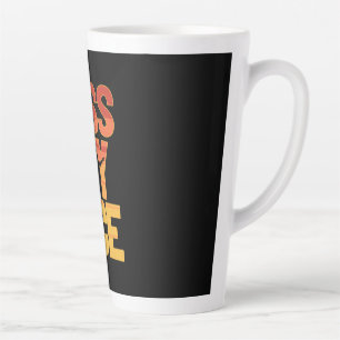 Volleyball Player Kiss My Ace Latte Mug
