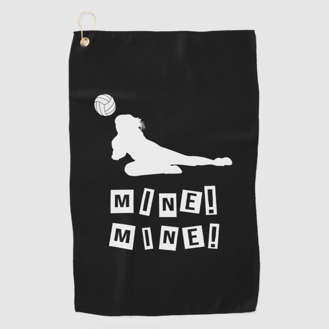 Volleyball Player | Mr. Volleyball Mine Golf Towel (Front)