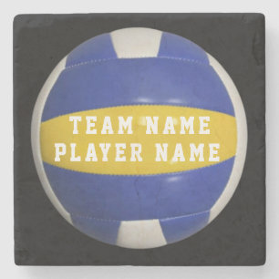 VOLLEYBALL PLAYER PERSONALISED STONE COASTER