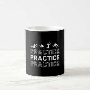 Volleyball Player Practice Practice Practice Beach Coffee Mug