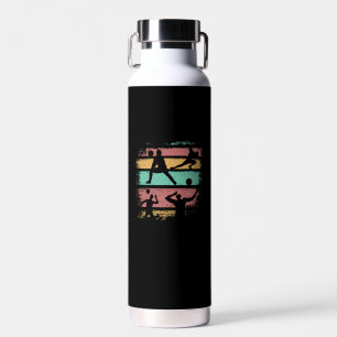 Volleyball Player Retro Water Bottle